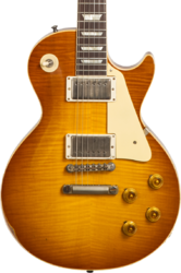 Guitare électrique single cut Gibson Custom Shop Murphy Lab 1959 Les Paul Standard Reissue #93635 - Heavy aged golden poppy burst