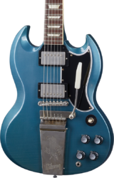 Guitare électrique double cut Gibson Custom Shop Murphy Lab 1964 SG Standard Maestro Reissue - Ultra light aged pelham blue