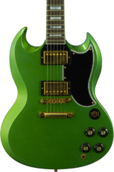 Guitare électrique double cut Gibson Custom Shop SG Custom Modern #CS500857 - Murphy Lab Light Aged Verdoro Green