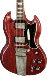 Guitare électrique double cut Gibson Custom Shop 1964 SG Standard Reissue W/ Maestro Vibrola - Vos cherry red