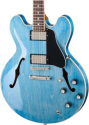 Guitare électrique 1/2 caisse Gibson ES-335 Custom Color - Ocean blue