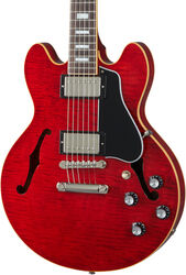 Guitare électrique 1/2 caisse Gibson ES-339 Figured - Sixties cherry