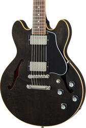 Guitare électrique 1/2 caisse Gibson ES-339 - Trans ebony 