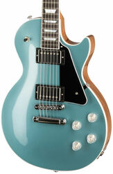 Guitare électrique single cut Gibson Les Paul Modern - Faded pelham blue top