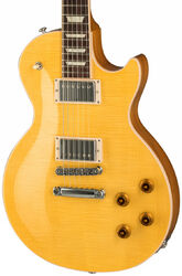 Guitare électrique single cut Gibson Les Paul Standard - Trans amber