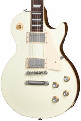 Guitare électrique single cut Gibson Les Paul Standard 60s Plain Top - Classic white