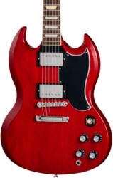 Guitare électrique double cut Gibson SG Standard '61 Faded w. '57 Classic Underwound - Vintage cherry satin