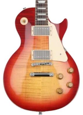 Guitare électrique single cut Gibson Les Paul Standard 50s AAA Top - Heritage cherry sunburst