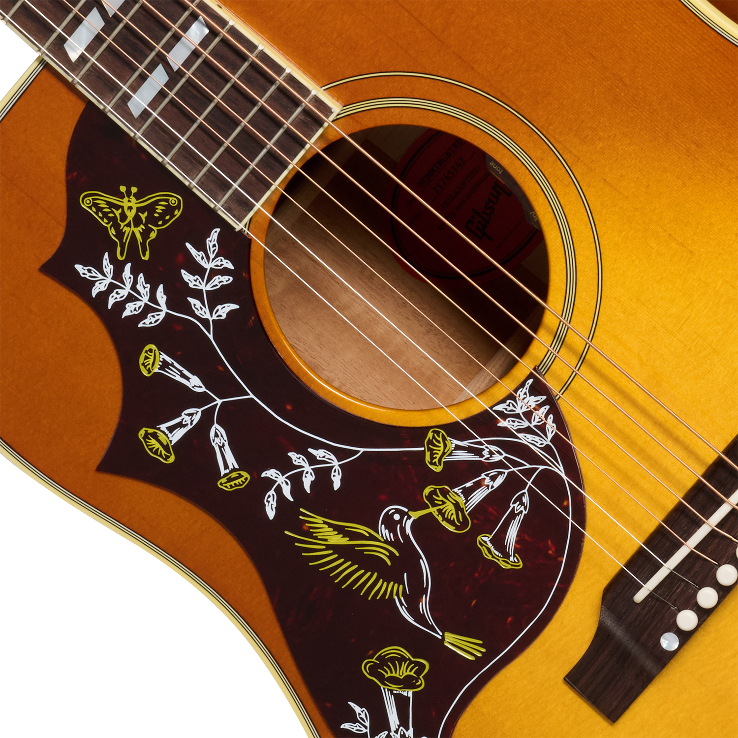 Gibson Hummingbird Original Lh (baggs Hifi Dna) Dreadnought Gaucher Epicea Acajou Rw - Heritage Cherry Sunburst - Guitare Folk Gaucher - Variation 2
