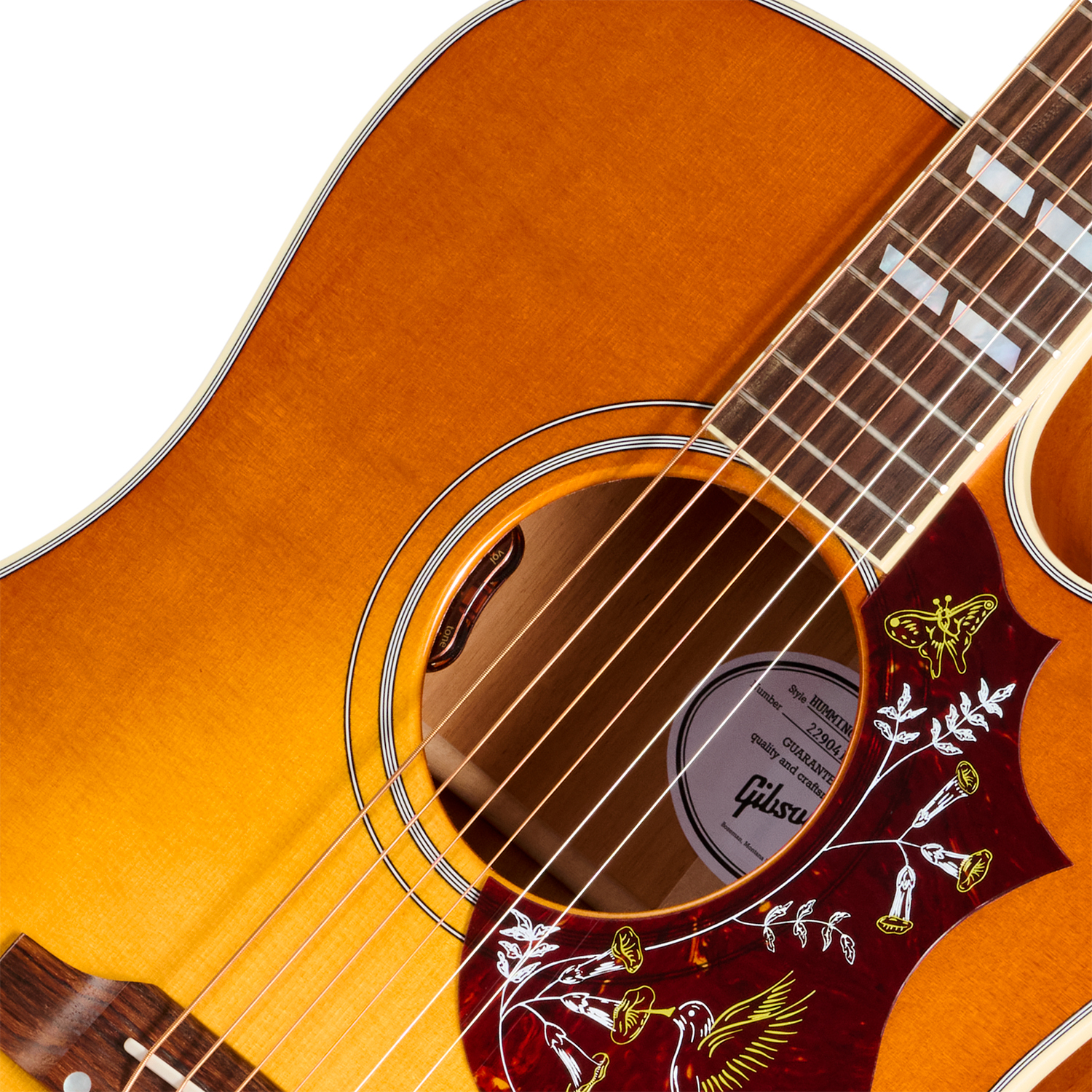 Gibson Hummingbird Standard Ec (baggs Hifi Dna) Dreadnought Cw Epicea Acajou Rw - Heritage Cherry Sunburst - Guitare Folk - Variation 2