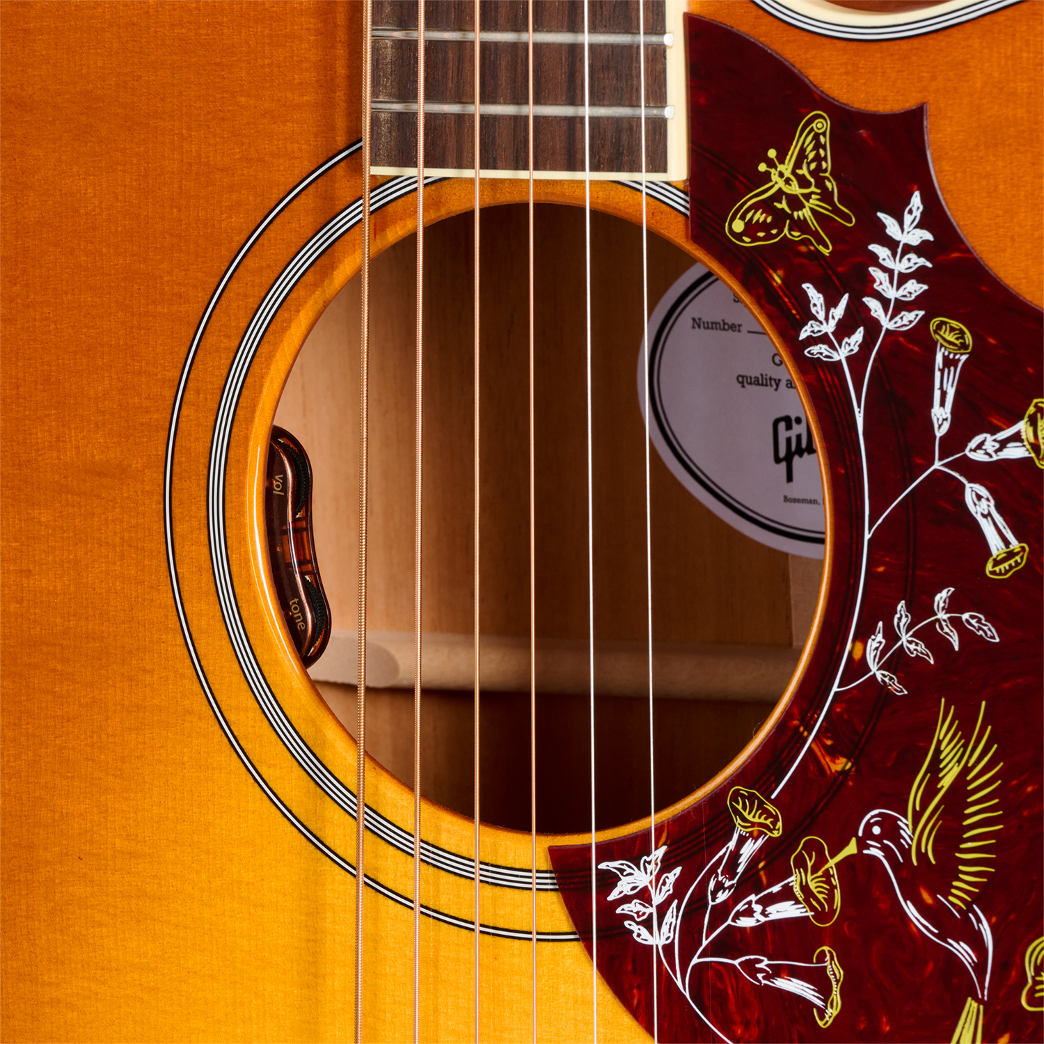 Gibson Hummingbird Standard Ec (baggs Hifi Dna) Dreadnought Cw Epicea Acajou Rw - Heritage Cherry Sunburst - Guitare Folk - Variation 4