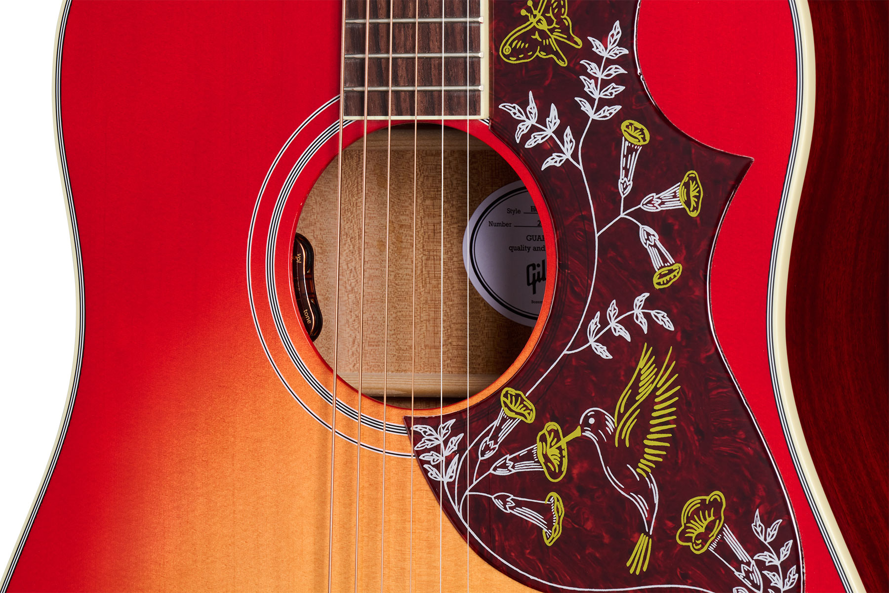 Gibson Hummingbird Standard Modern Dreadnought Epicea Acajou Rw - Vintage Cherry Sunburst - Guitare Folk - Variation 4