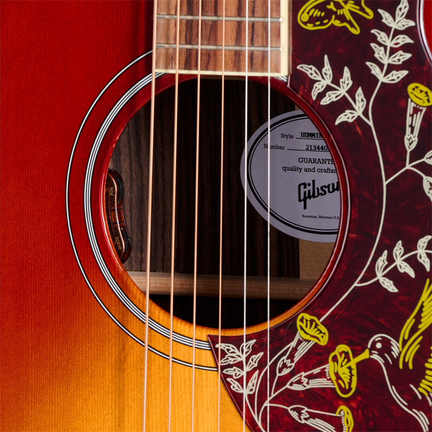 Gibson Hummingbird Standard Rosewood (baggs Hifi Dna) Dreadnought Epicea Palissandre Rw - Rosewood Burst - Guitare Folk - Variation 4