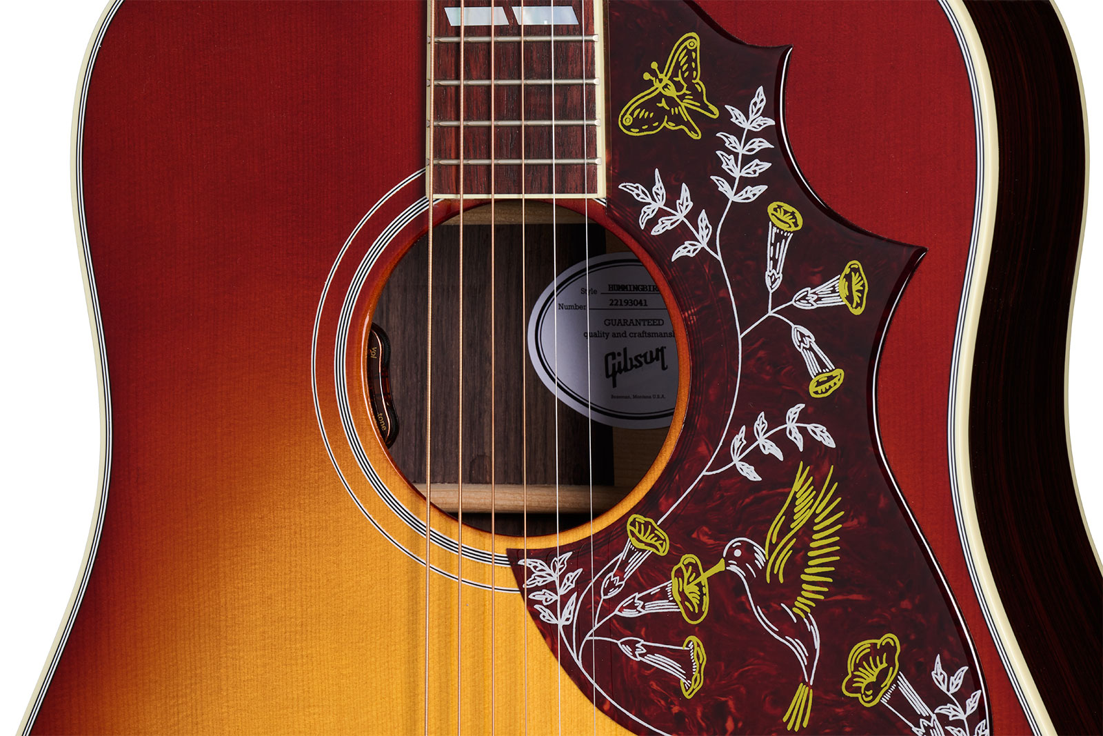 Gibson Hummingbird Standard Rosewood Dreadnought Epicea Acajou Rw - Rosewood Burst - Guitare Electro Acoustique - Variation 3