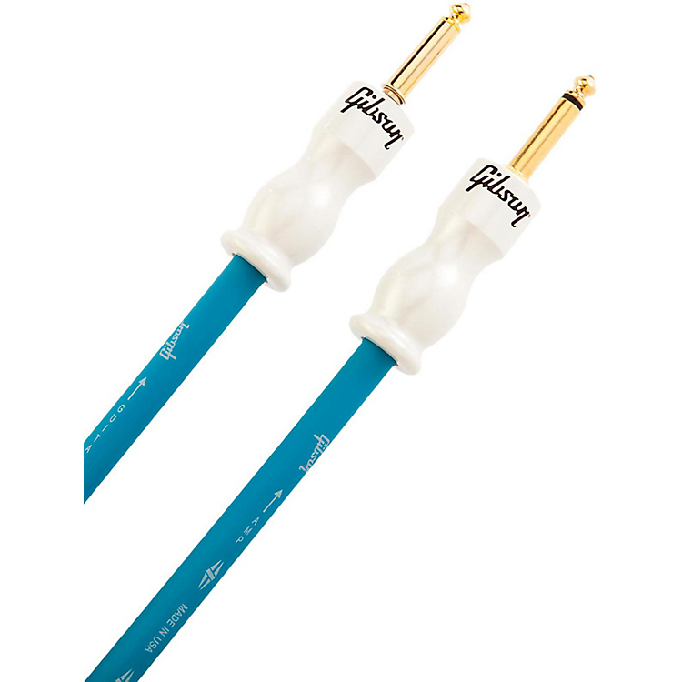 Gibson Instrument Pure Cable Jack Droit 12ft.3.66m Blue - - CÂble - Variation 1