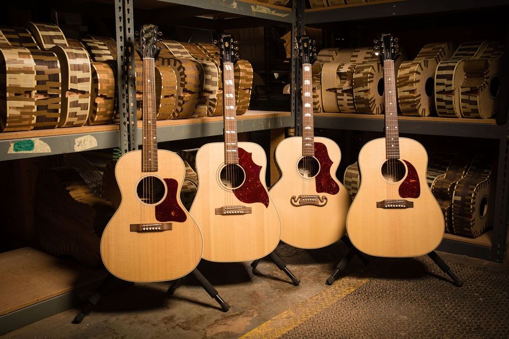 Gibson J-15 Lh Dreadnought Gaucher Epicea Noyer Wal - Antique Natural - Guitare Electro Acoustique - Variation 4