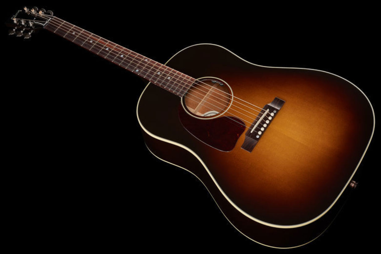 Gibson J-45 Standard Lh Dreadnought Gaucher Epicea Acajou Rw - Vintage Sunburst - Guitare Electro Acoustique - Variation 1