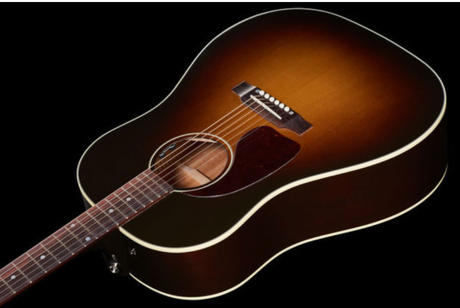 Gibson J-45 Standard Lh Dreadnought Gaucher Epicea Acajou Rw - Vintage Sunburst - Guitare Electro Acoustique - Variation 2