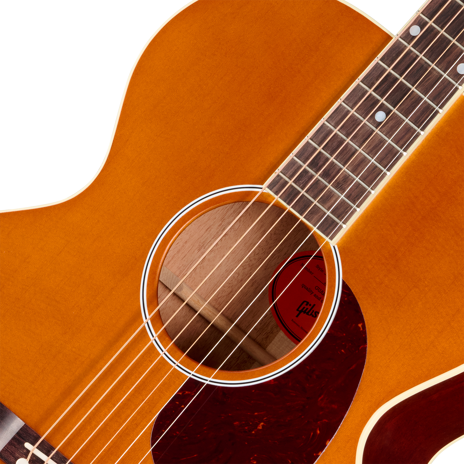 Gibson J185 Century 12-fret Lh Jumbo Shsc Gaucher Epicea Acajou Rw - Vintage Amber Satin - Guitare Folk - Variation 3