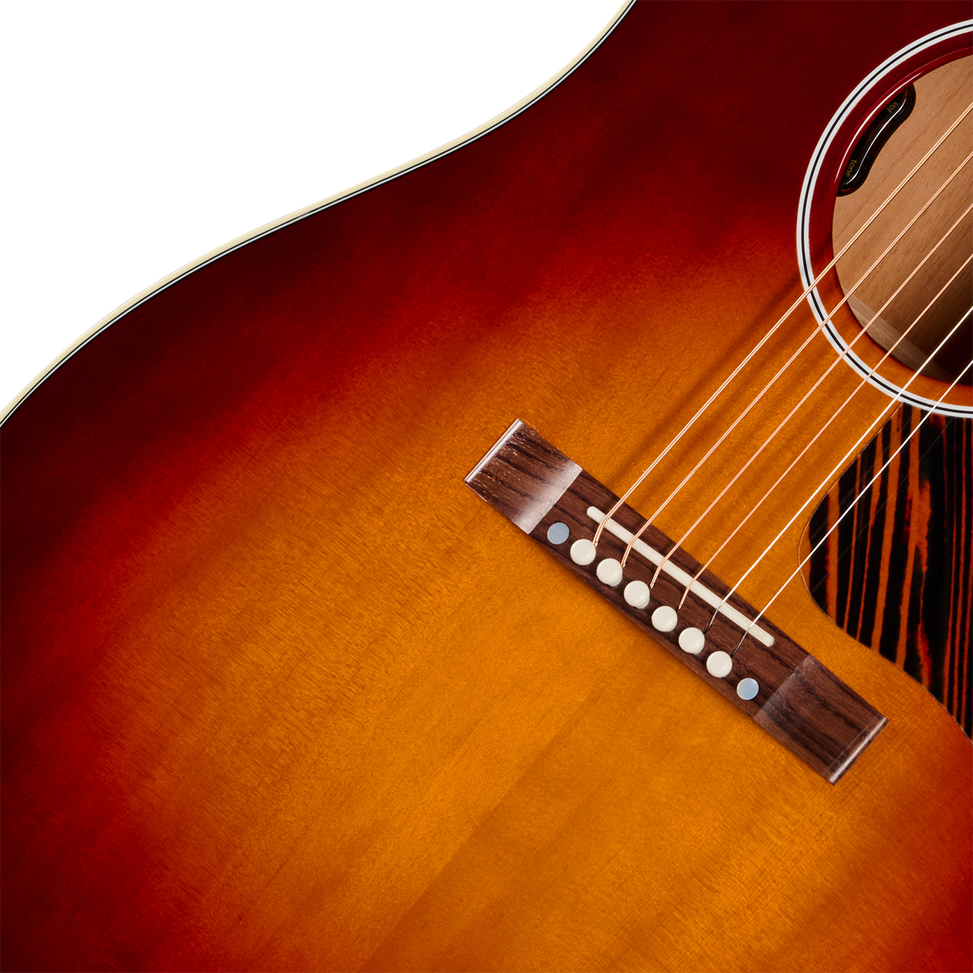 Gibson J45 50s Original (baggs Hifi Dna) Dreadnought Epicea Acajou Rw - Autumn Burst - Guitare Folk - Variation 3