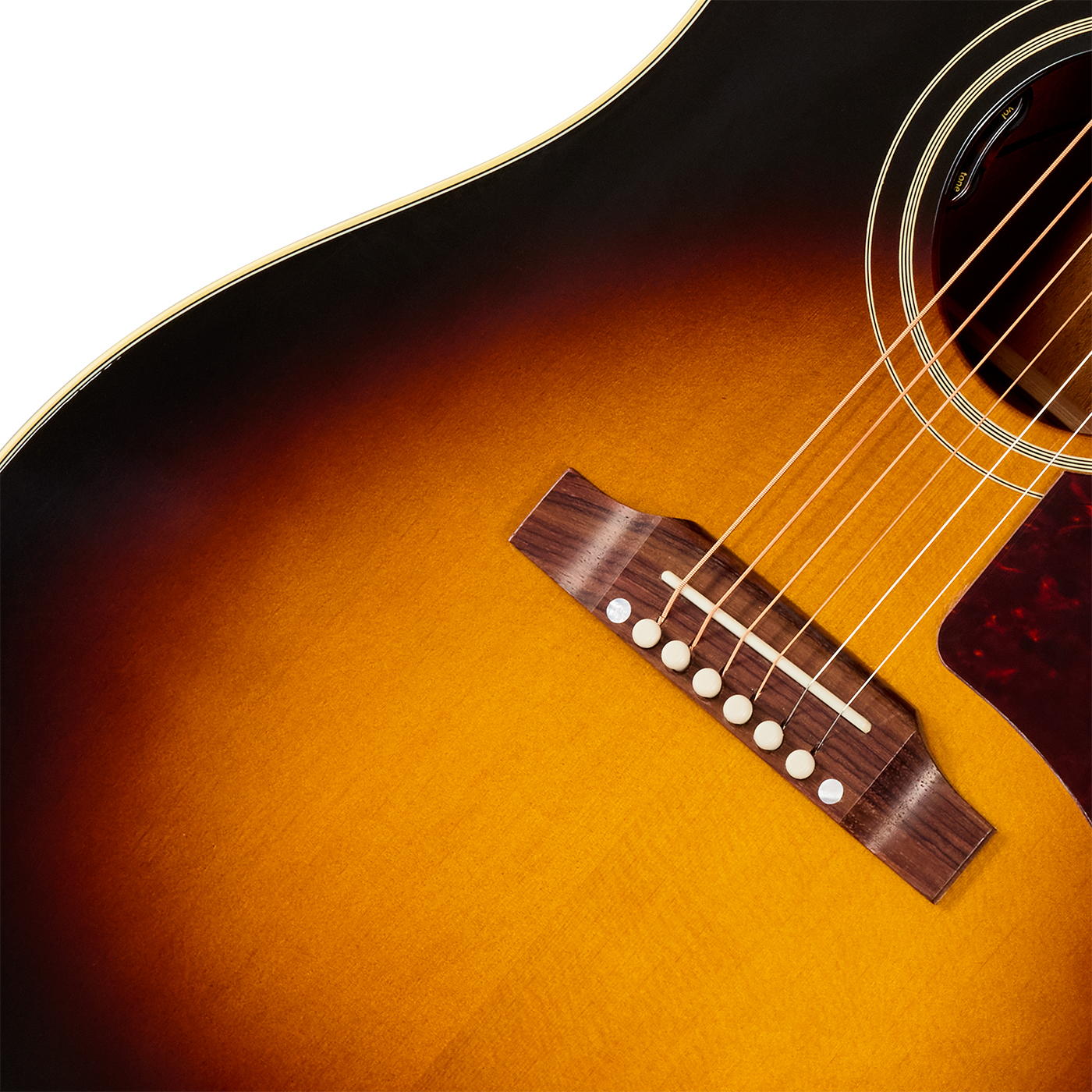 Gibson J45 60s Original (baggs Hifi Dna) Dreadnought Epicea Acajou Rw - Vintage Sunburst - Guitare Folk - Variation 3