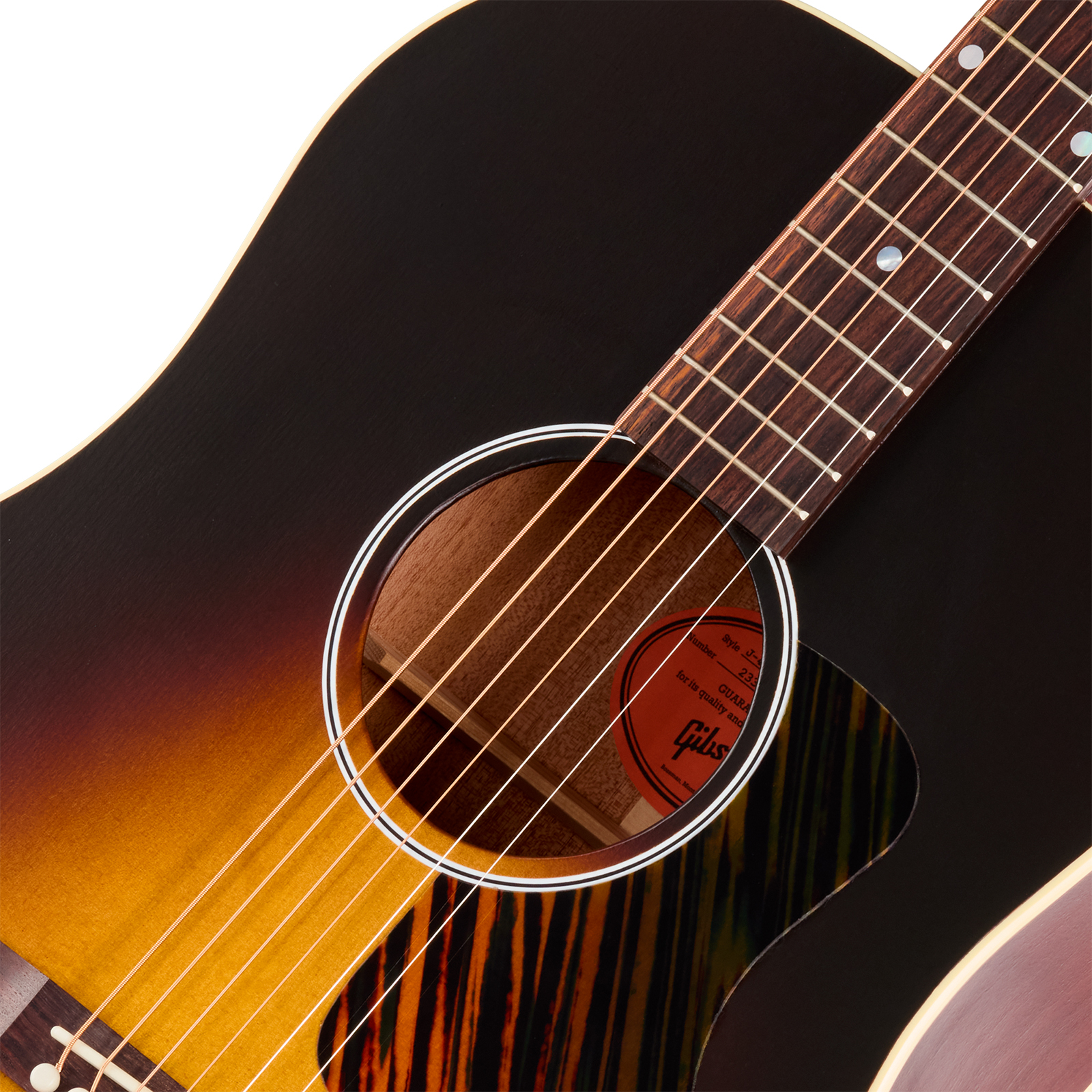 Gibson J45 Century 12-fret Dreadnought Shsc Epicea Acajou Rw - Vintage Sunburst Satin - Guitare Folk - Variation 2