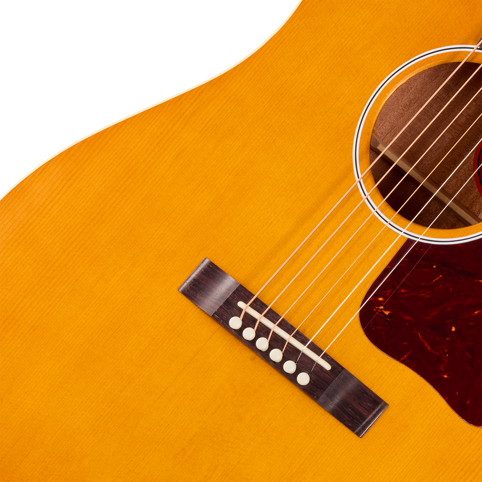 Gibson J45 Century 12-fret Lh Dreadnought Shsc Gaucher Epicea Acajou Rw - Vintage Amber Satin - Guitare Folk - Variation 3