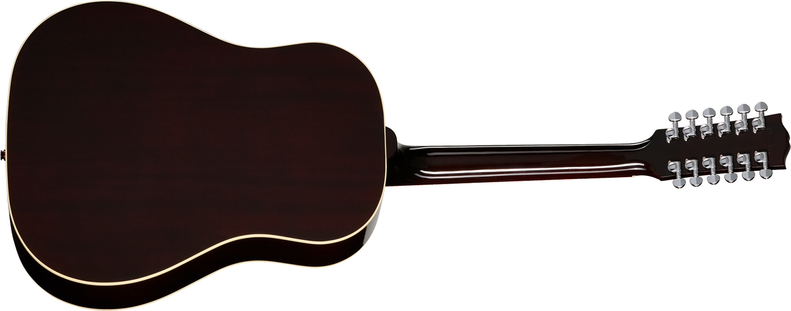 Gibson J45 Standard 12-string Lh (baggs Hifi Dna) Dreadnought 12c Gaucher Epicea Acajou Rw - Vintage Sunburst - Guitare Folk - Variation 1