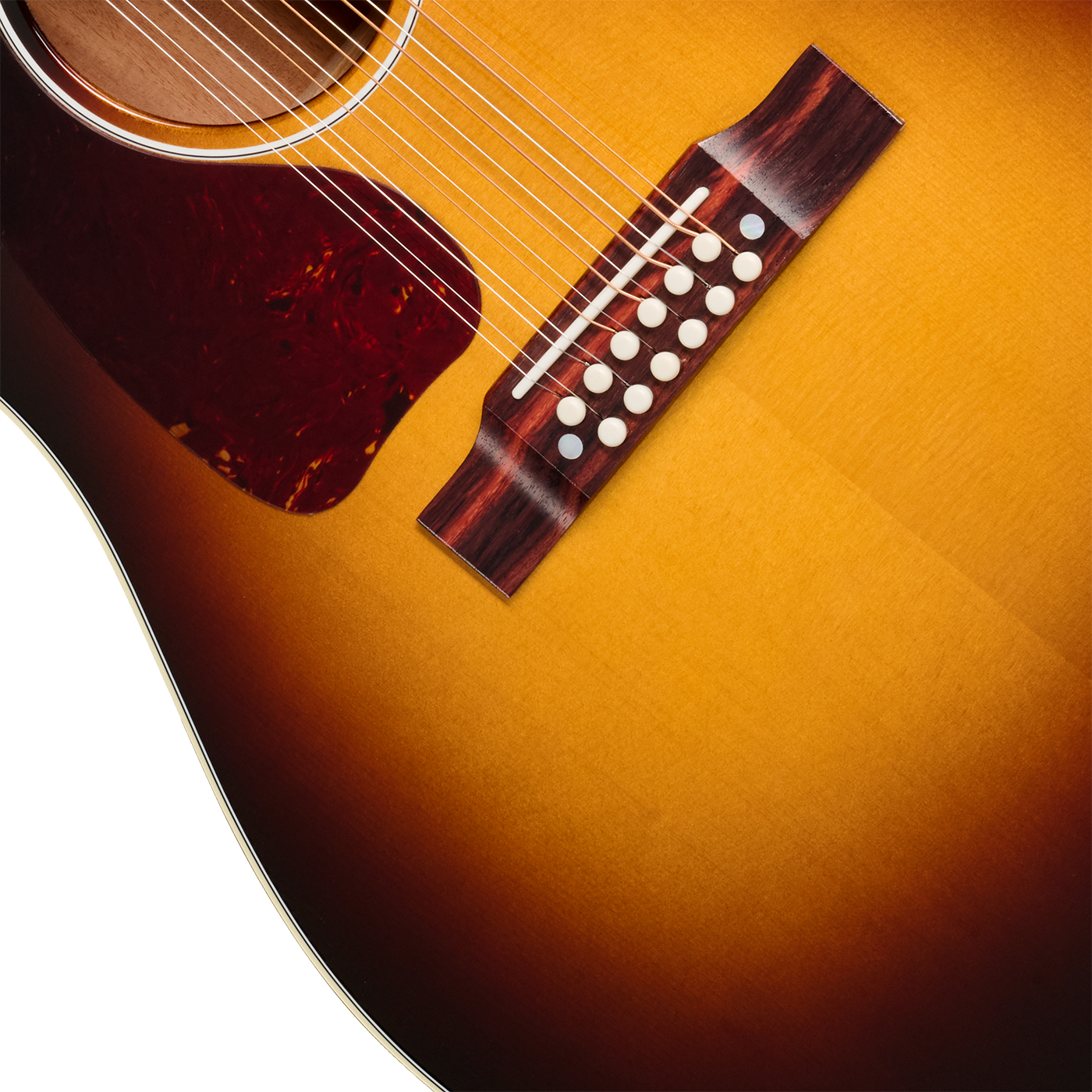 Gibson J45 Standard 12-string Lh (baggs Hifi Dna) Dreadnought 12c Gaucher Epicea Acajou Rw - Vintage Sunburst - Guitare Folk - Variation 3
