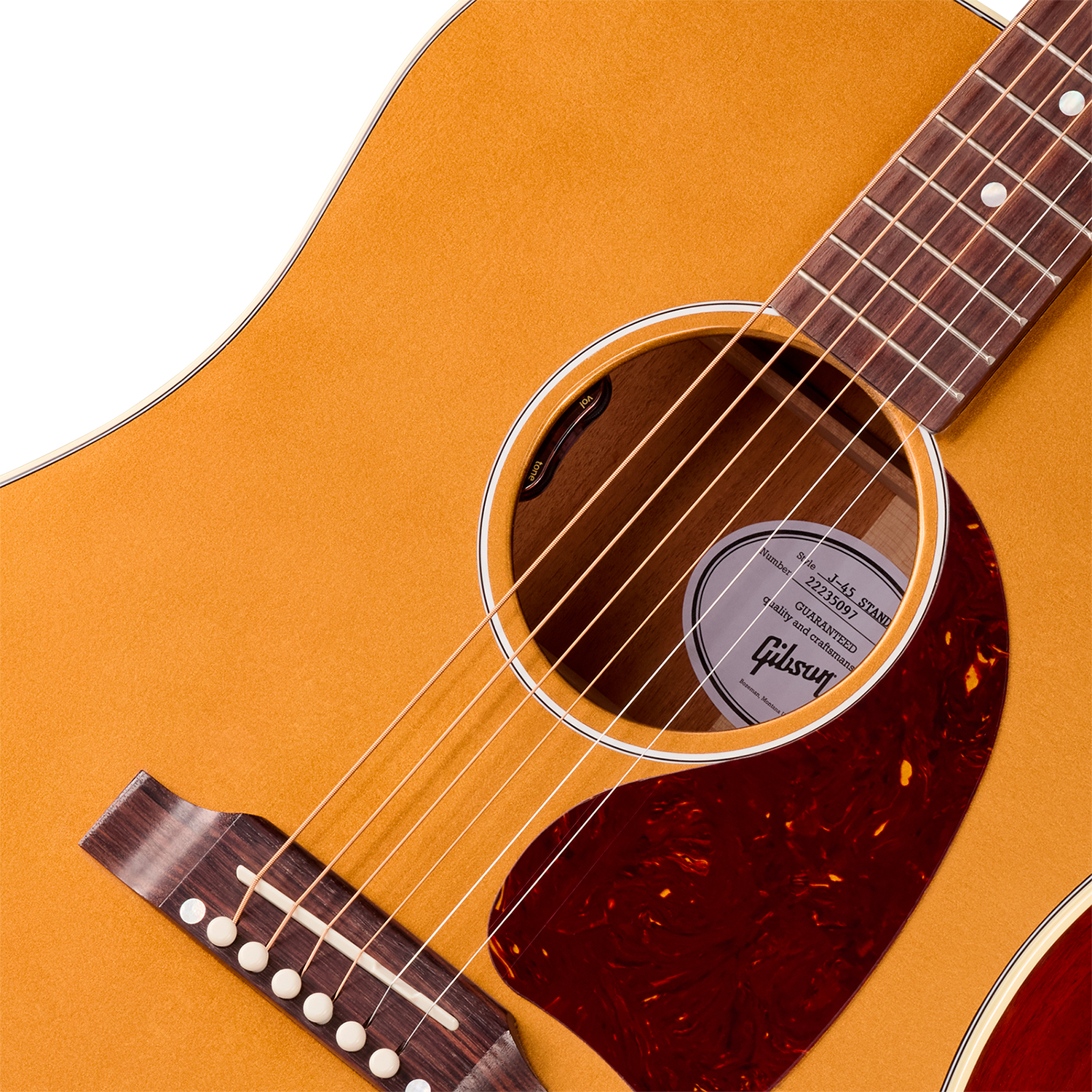 Gibson J45 Standard (baggs Hifi Dna) Dreadnought Epicea Acajou Rw - Goldtop - Guitare Folk - Variation 2