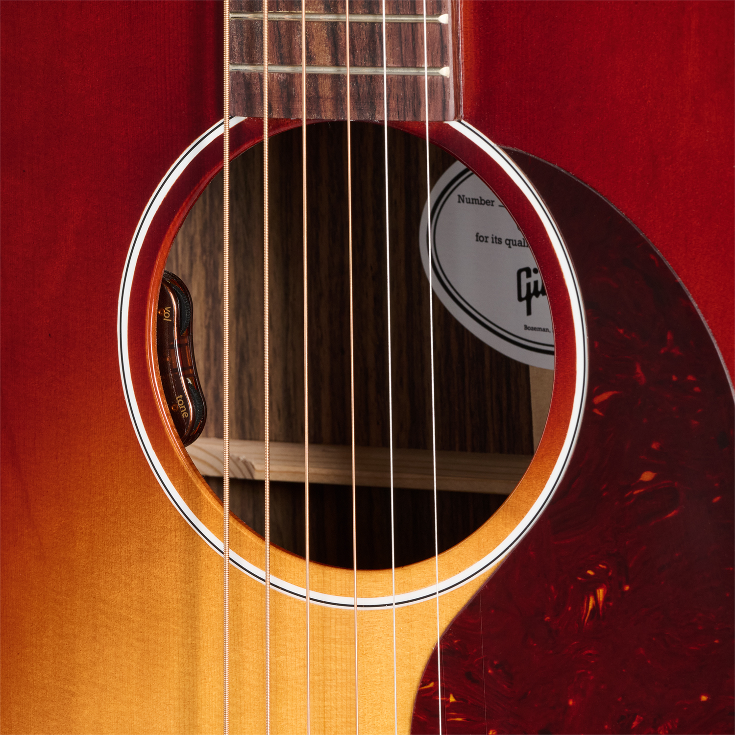 Gibson J45 Standard Rosewood Lh (baggs Hifi Dna) Dreadnought Gaucher Epicea Palissandre Rw - Rosewood Burst - Guitare Folk - Variation 4