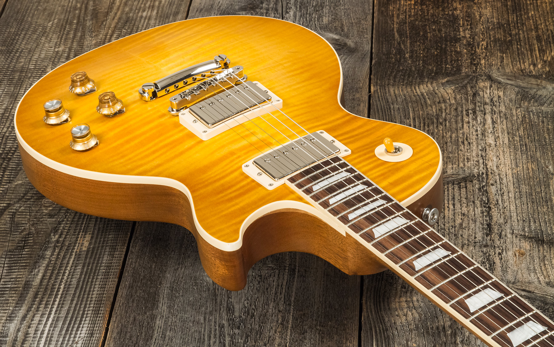 Gibson Kirk Hammett Les Paul Standard Greeny 2h Ht Rw - Greeny Burst - Guitare Électrique Single Cut - Variation 2