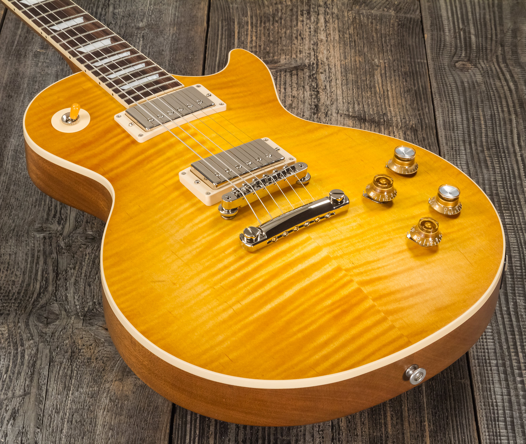 Gibson Kirk Hammett Les Paul Standard Greeny 2h Ht Rw - Greeny Burst - Guitare Électrique Single Cut - Variation 3