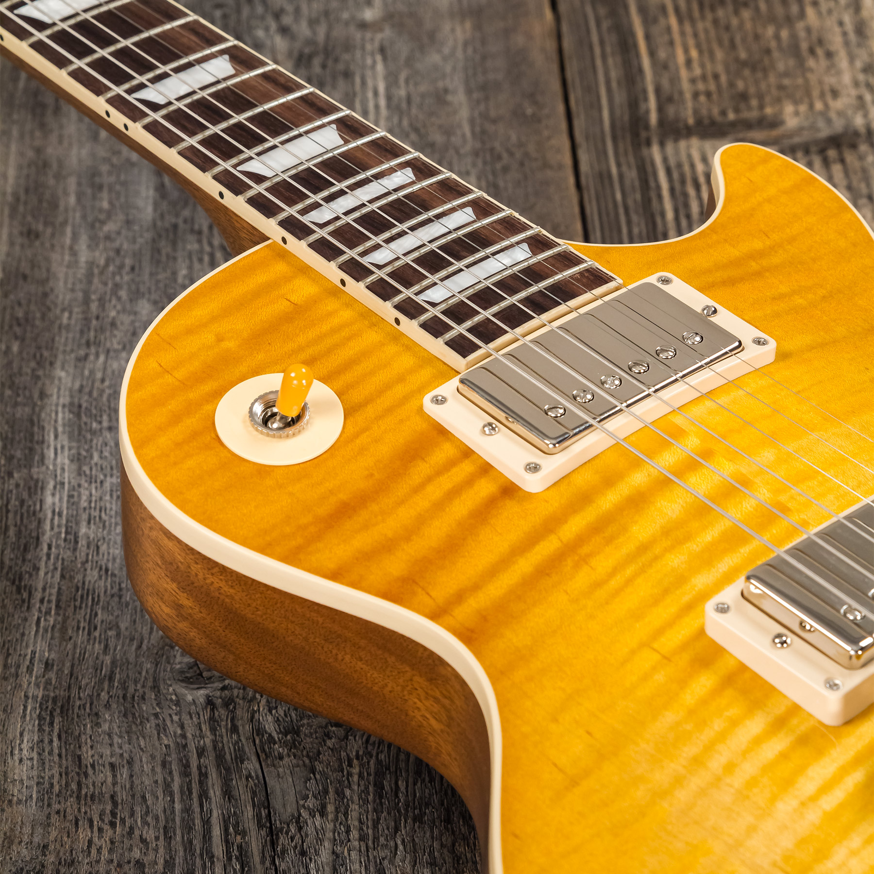 Gibson Kirk Hammett Les Paul Standard Greeny 2h Ht Rw - Greeny Burst - Guitare Électrique Single Cut - Variation 7