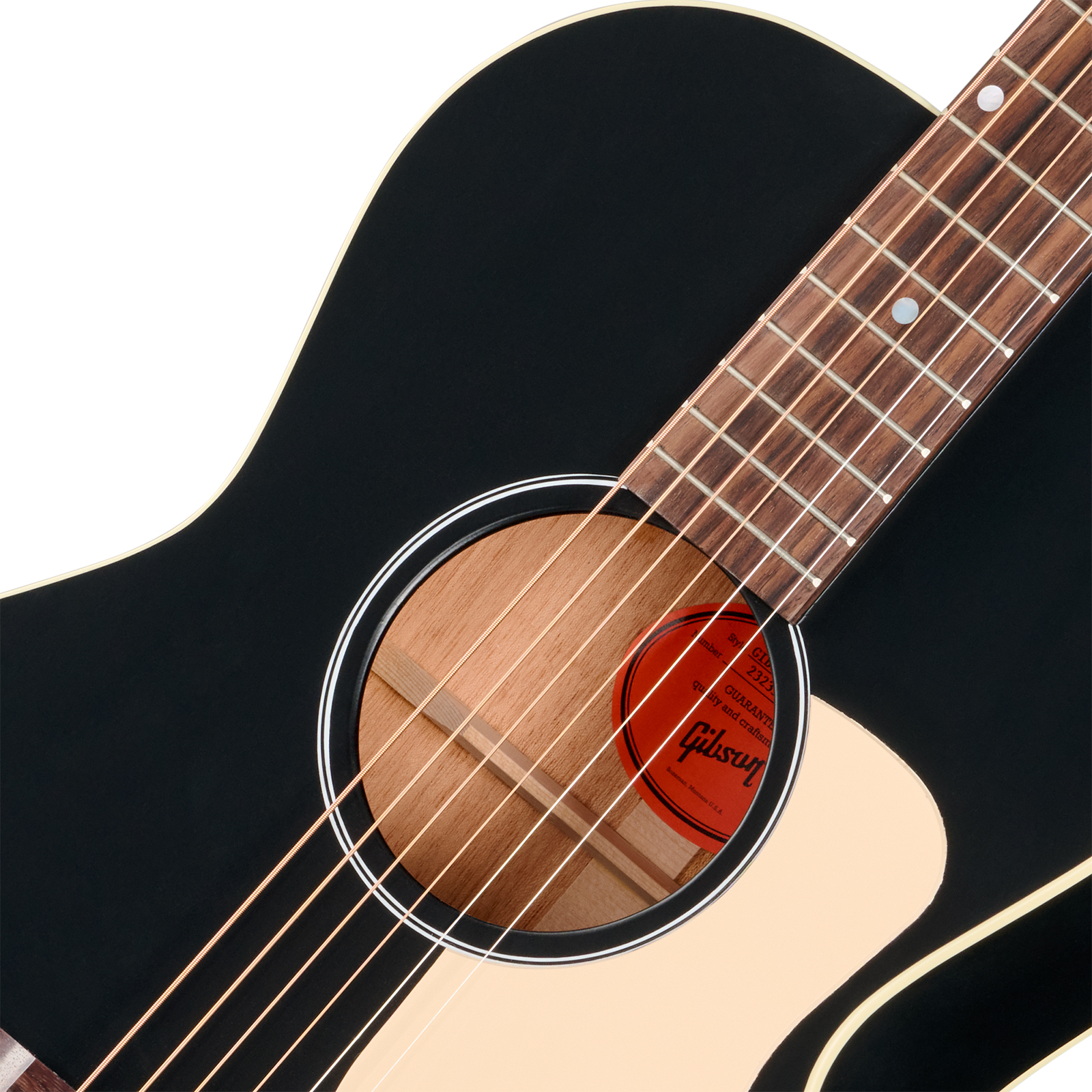 Gibson L00 Century 12-fret Parlor Shsc Epicea Acajou Rw - Ebony Satin - Guitare Folk - Variation 2