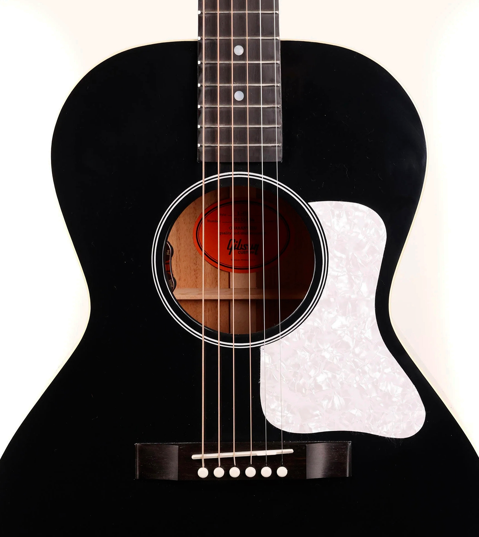 Gibson Custom Shop L00 Standard Modern Parlor Shsc Epicea Acajou Rw - Ebony - Guitare Folk - Variation 3