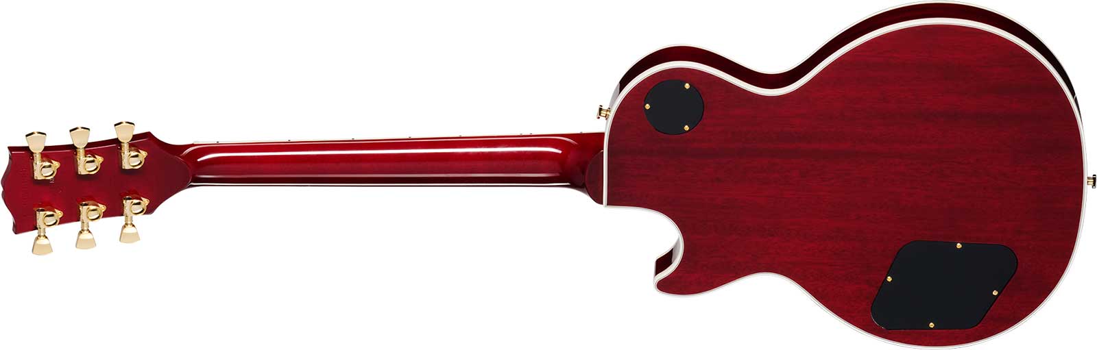 Gibson Les Paul Custom 70s 2h Ht Eb - Wine Red - Guitare Électrique Single Cut - Variation 1