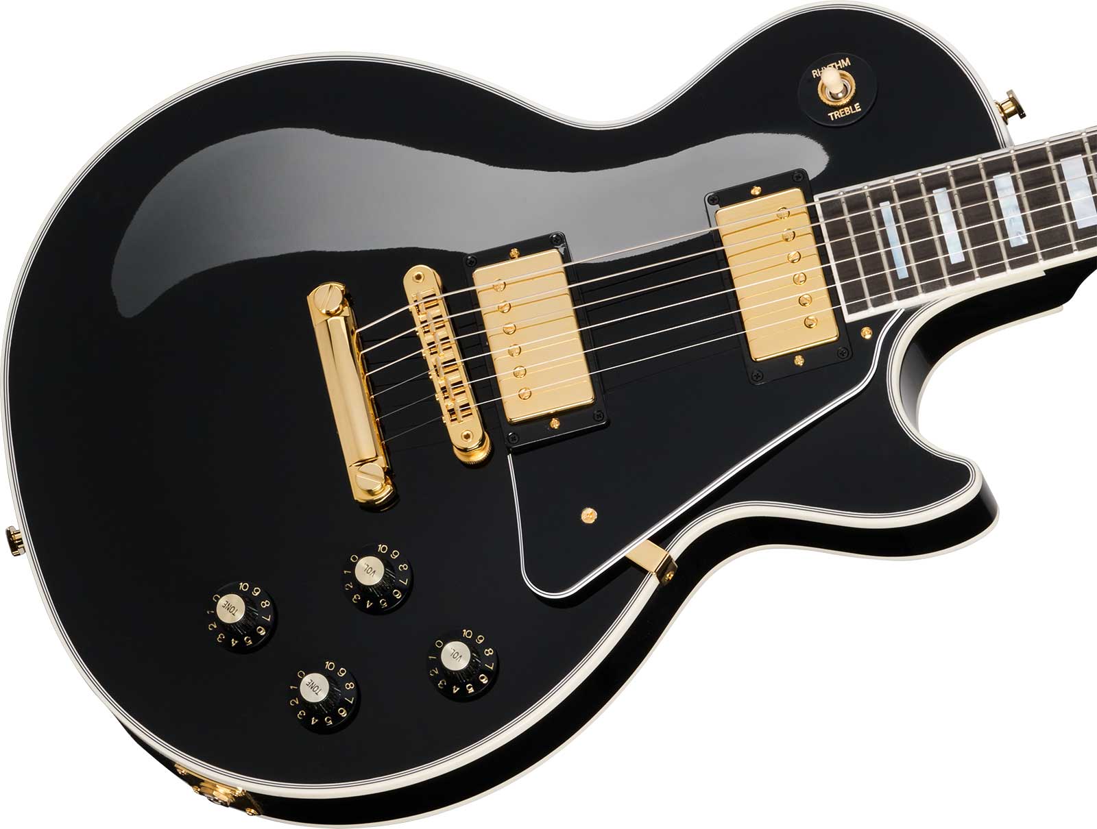 Gibson Les Paul Custom 70s 2h Ht Eb - Ebony - Guitare Électrique Single Cut - Variation 3