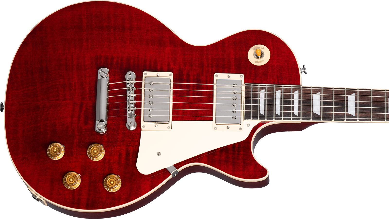 Gibson Les Paul Standard 50s Figured Original 2h Ht Rw - 60s Cherry - Guitare Électrique Single Cut - Variation 3