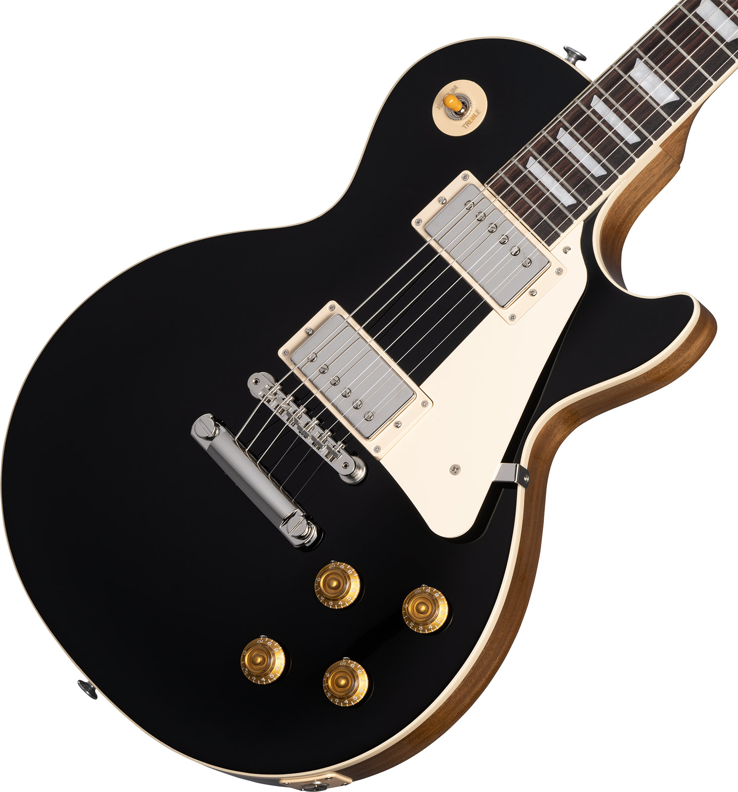 Gibson Les Paul Standard 50s Plain Top Custom Color 2h Ht Rw - Ebony - Guitare Électrique Single Cut - Variation 3