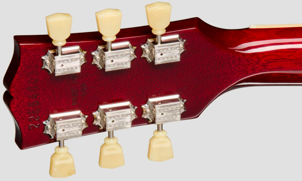 Gibson Les Paul Standard 50s Plain Top Original Usa 2h Ht Rw - Dark Cherry Sunburst - Guitare Électrique Single Cut - Variation 4