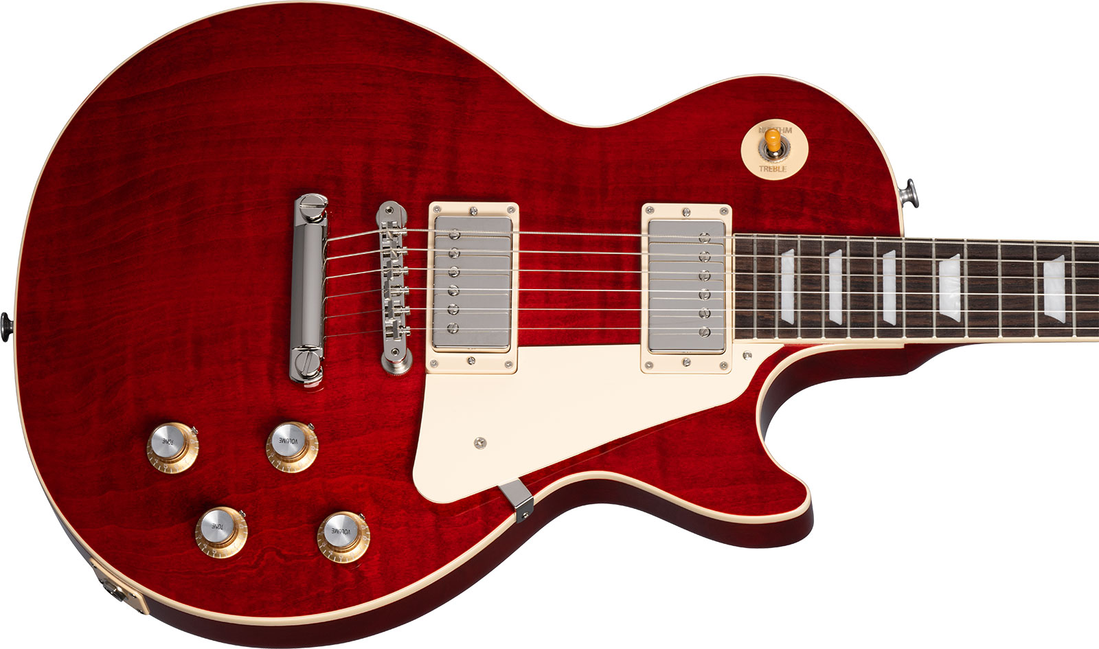 Gibson Les Paul Standard 60s Figured Original 2h Ht Rw - 60s Cherry - Guitare Électrique Single Cut - Variation 3