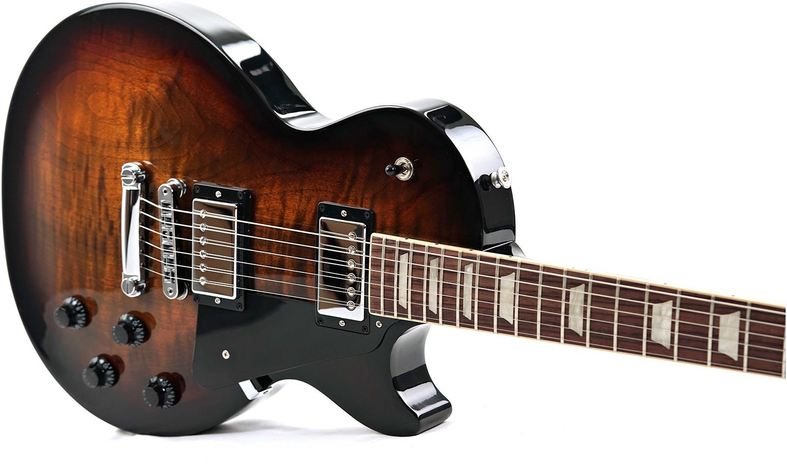 Gibson Les Paul Studio Figured Top Modern Usa 2h Ht Rw - Smokehouse Burst - Guitare Électrique Single Cut - Variation 2