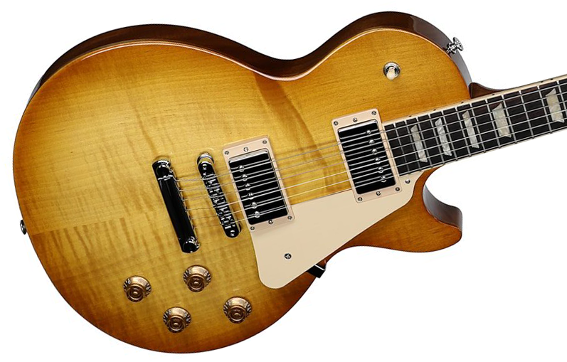 Gibson Les Paul Studio Figured Top Modern Usa 2h Ht Rw - Honey Burst - Guitare Électrique Single Cut - Variation 2