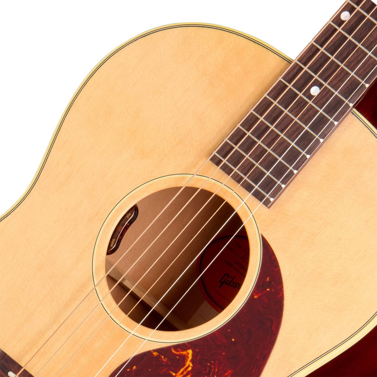 Gibson Lg2 50s Original (baggs Hifi Dna) Concert Epicea Acajou Rw - Antique Natural - Guitare Folk - Variation 2