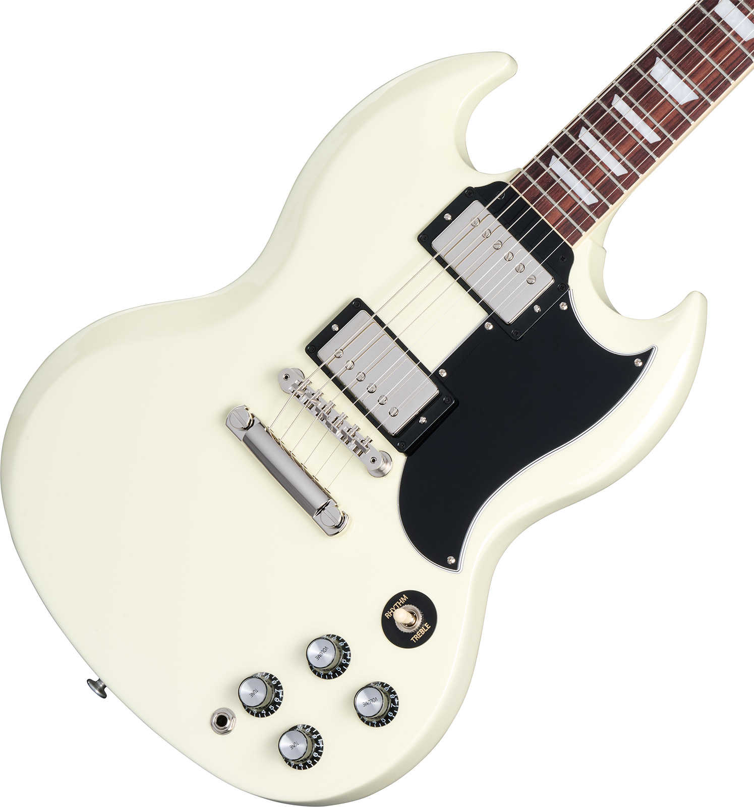 Gibson Sg Standard 1961 Custom Color 2h Ht Rw - Classic White - Guitare Électrique Double Cut - Variation 3