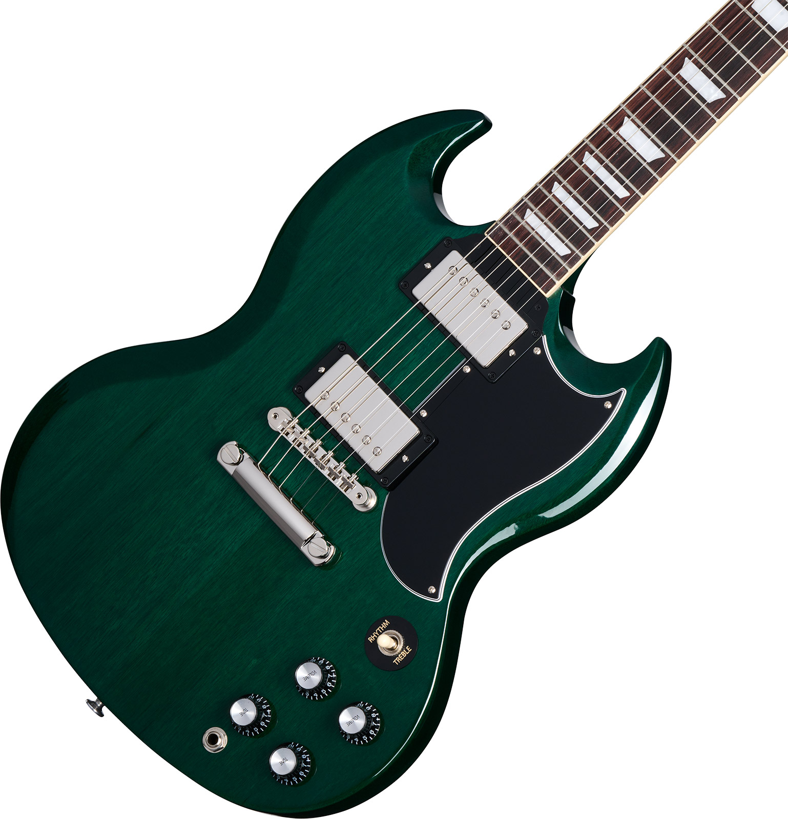 Gibson Sg Standard 1961 Custom Color 2h Ht Rw - Translucent Teal - Guitare Électrique Double Cut - Variation 3
