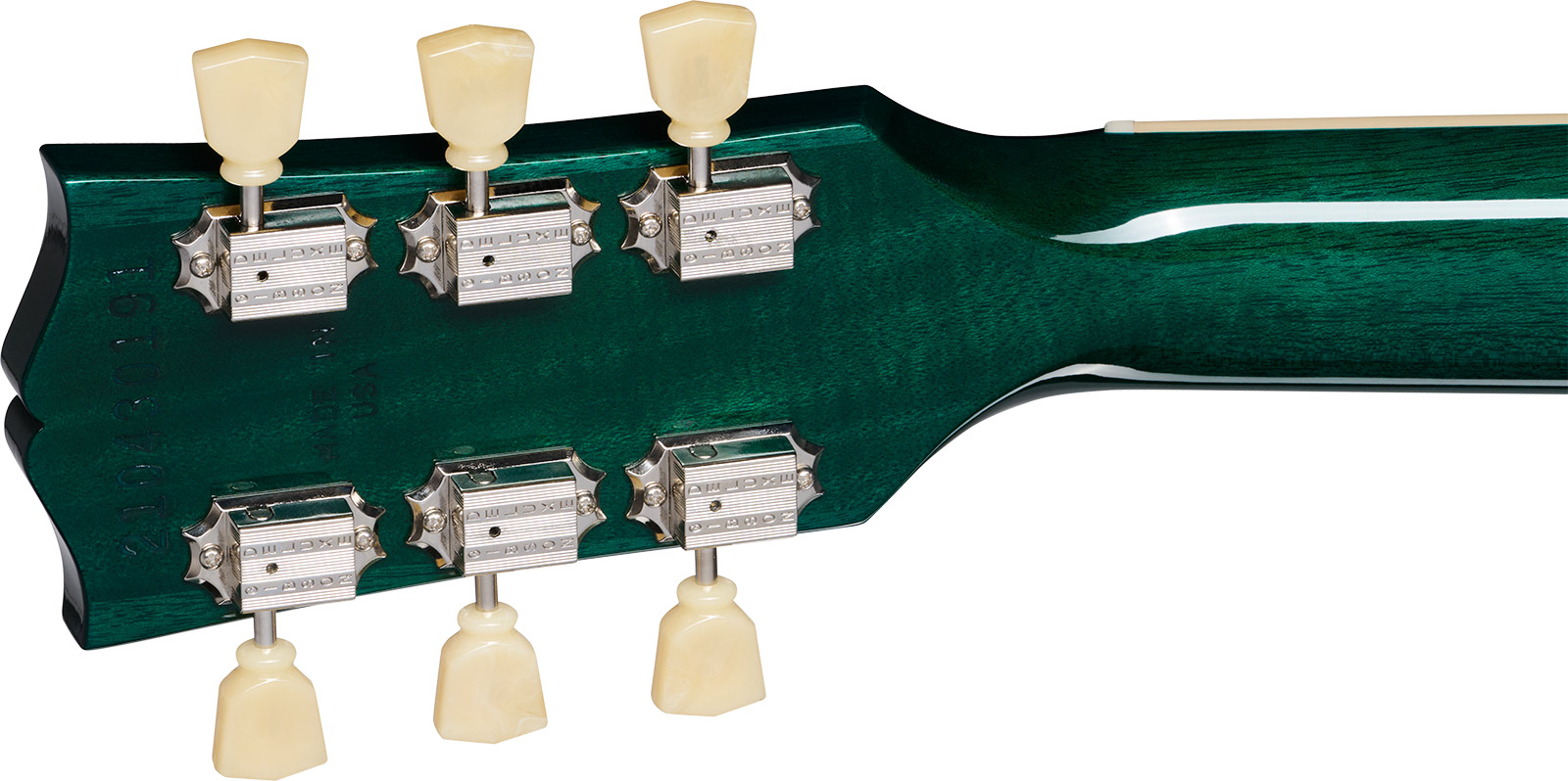 Gibson Sg Standard 1961 Custom Color 2h Ht Rw - Translucent Teal - Guitare Électrique Double Cut - Variation 4