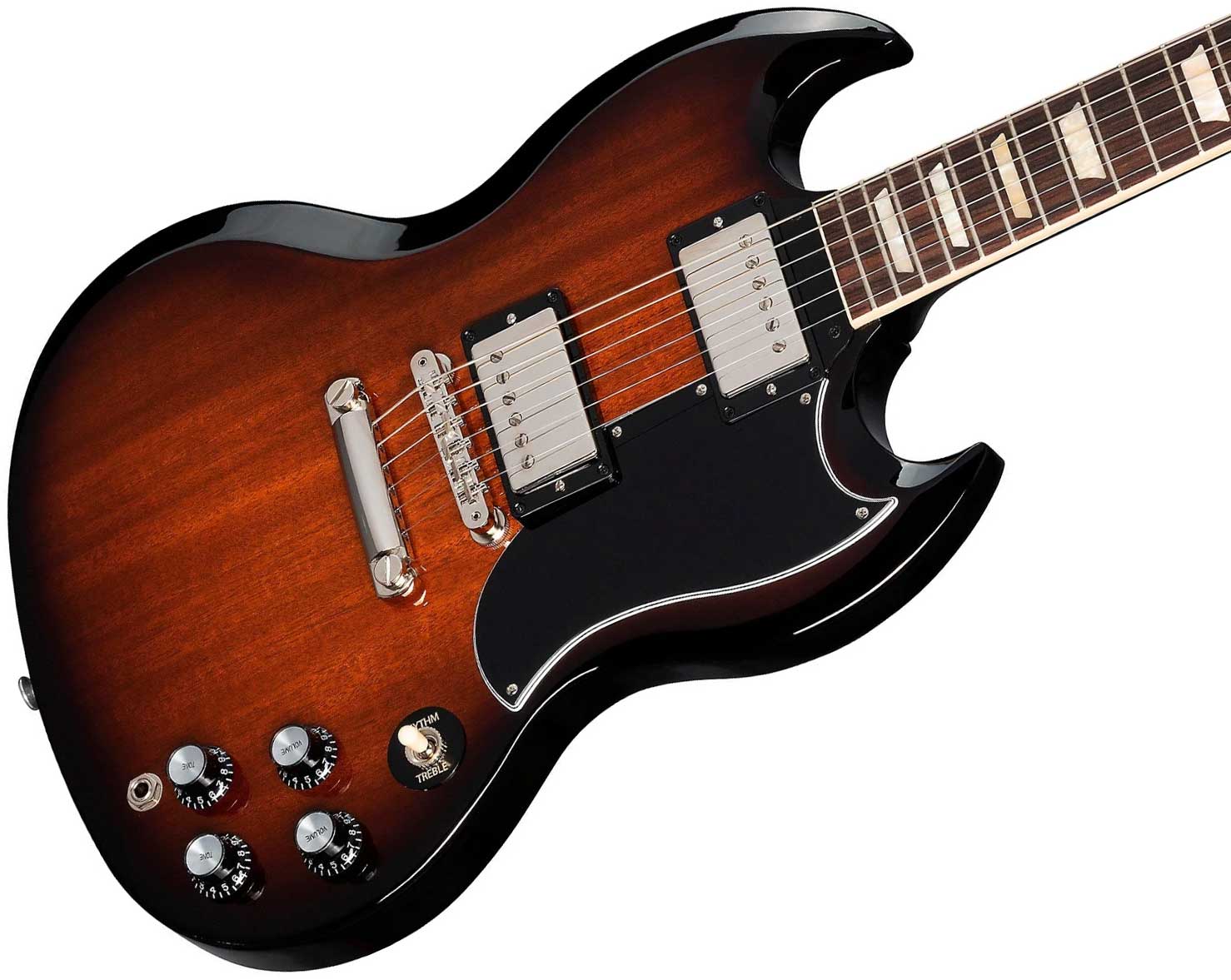 Gibson Sg Standard 1961 Original 2h Ht Rw - Tobacco Sunburst Perimeter - Guitare Électrique Double Cut - Variation 4