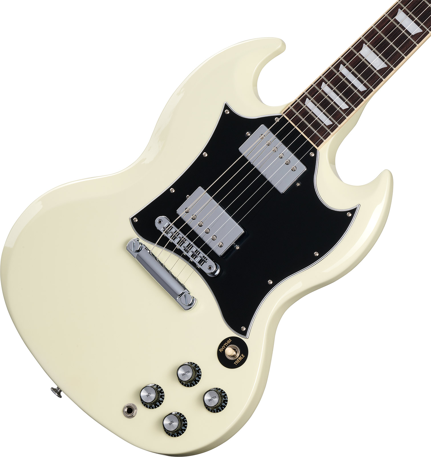 Gibson Sg Standard Custom Color 2h Ht Rw - Classic White - Guitare Électrique Double Cut - Variation 3